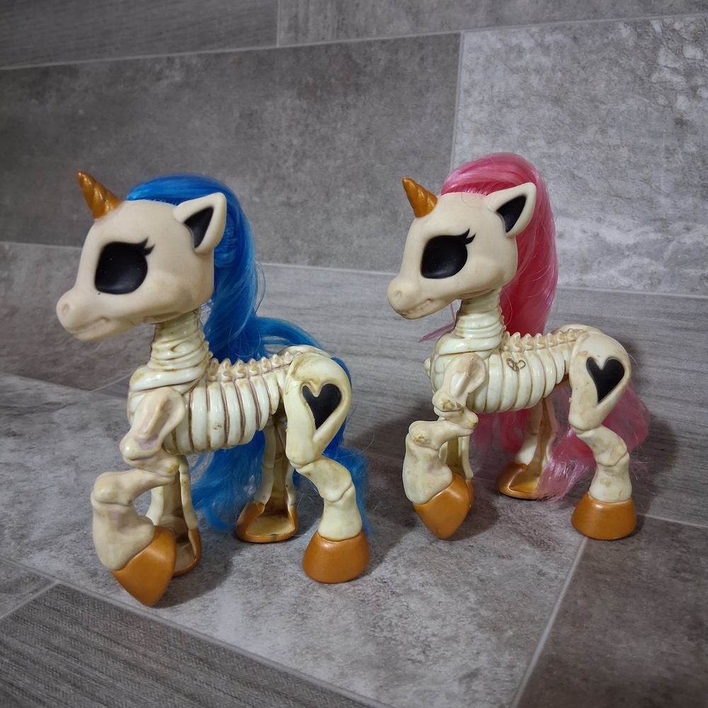 Skeleton Unicorn, My Little Pony, Halloween, Home Decor, Zombie Horse Figurine